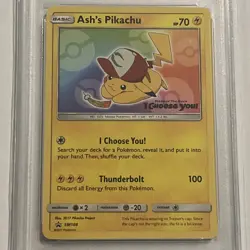 Pokemon TCG Ash’s Pikachu SM108 Black Star Promo 2017 - PSA 10 - Sun & Moon - Image 3