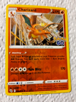 Pokemon TCG, Charizard 010/078, Pokemon Go, Reverse Holo Rare, NM - Image 3