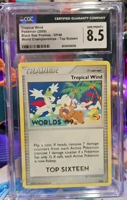 2009 Pokemon Promo World Championships Top Sixteen Tropical Wind - Image 1