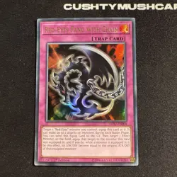 YUGIOH RED EYES FANG WITH CHAIN ULTRA RARE LEDU-EN004 1ST EDITION - Image 2