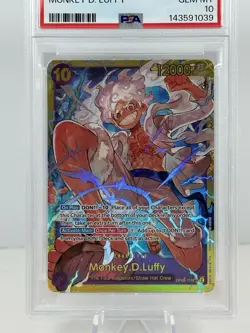 One Piece Monkey D Luffy PSA 10 OP05-119 SEC Awakening Of The New Era - Image 2