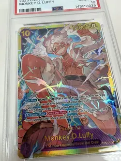 One Piece Monkey D Luffy PSA 10 OP05-119 SEC Awakening Of The New Era - Image 4