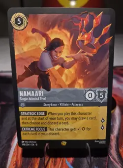 Disney Lorcana Namaari-Single-Minded Rival 198/204 Legendary Character Card - Image 1