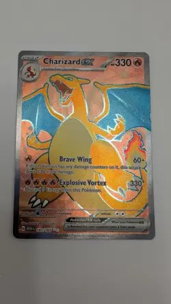 Pokemon TCG Card Charizard ex 183/165 S&V 151 Ultra Rare Full Art - Image 5