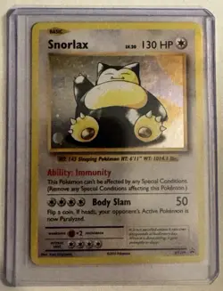 Pokemon TCG Snorlax XY179 Ultra Rare Holo Black Star Promo Card - Image 1
