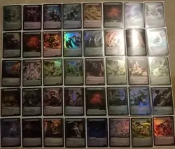 Grand Archive TCG Trading Card Lot Of 40 Holo Foil Cards - Image 1