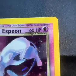 Pokemon Neo Destiny 1st Edition Holo Rare Dark Espeon Card 4/105 Vintage SWIRL! - Image 4