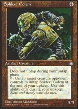 Soldevi Golem ~ Moderately Played Ice Age MTG Magic UltimateMTG Artifact Card - Image 1