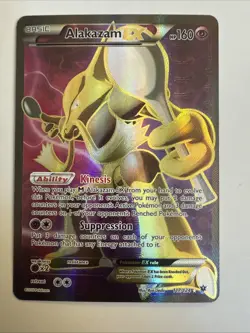 Alakazam EX 117/124 XY Fates Collide 2016 Full Art Pokemon Card TCG - Image 1