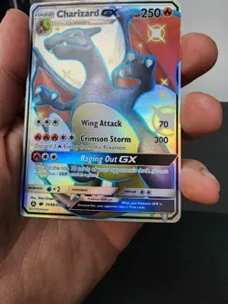 Pokemon TCG Charizard GX Hidden Fates Holo Full Art Ultra Rare Card SV49/SV94 - Image 4