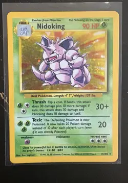 Lot Of 5 Vintage Unlimited Base Set Holo Pokemon Cards WOTC TCG LP-MP - Image 5