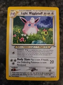 Wigglytuff Light Neo Destiny 54/105 Unlimited Edition Regular Card - Image 1