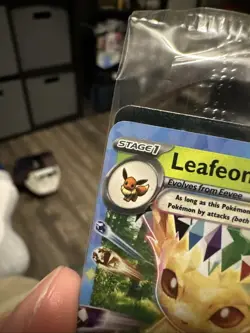 Pokemon TCG Prismatic Evolutions Leafeon ex 006/131 Stamped Promo Card Sealed - Image 2