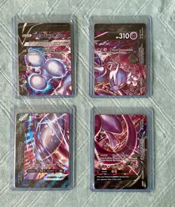 Pokemon TCG SWSH Mewtwo V-UNION Full Set Of 4 Black Star Promo Cards - Image 2
