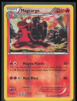 Magcargo Reverse Holo 21/146 Pokemon XY: Base Set LP Pokemon Card - Image 1