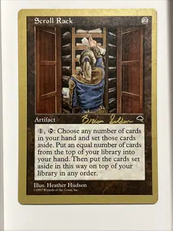 Scroll Rack - Brian Selden - 1998 ~ Near Mint World Championship G MTG Magic Ult - Image 1