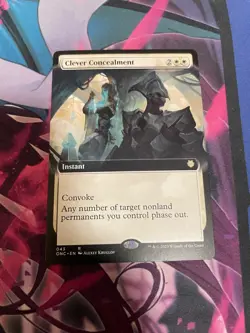 MTG - CLEVER CONCEALMENT - RARE - EXTENDED ART - NM - ONC - Image 1