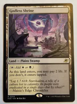 Godless Shrine Edge of Eternities Regular Rare Land NM+ - Image 1