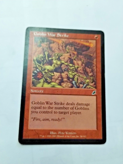 MTG Goblin War Strike Scourge Regular Common - Some Edge Wear - See Pics - Image 1
