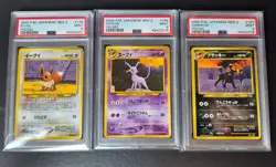 Pokemon Eevee/Espeon/Umbreon 2000 Promo Japanese Neo 2 133/196/197 PSA 9 - Image 1