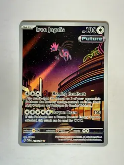 Iron Jugulis Illustration Rare 216/182 Paradox Rift Pokemon TCG - Image 1