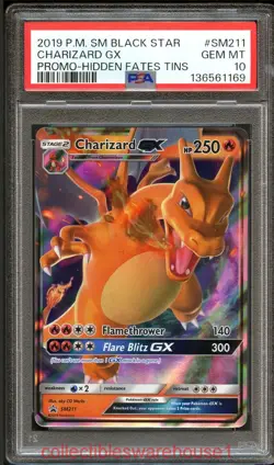 Pokemon Promo Charizard GX SM211 PSA 10 - Image 1