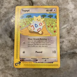 Pokemon TCG Togepi Aquapolis 114/147 Regular Common Non Holo - MP - Image 1