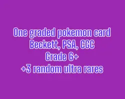 Pokemon Mystery Graded Slab - Beckett PSA CGC +3 Ultra Rare ENG/JPN GEM MINT 10 - Image 2
