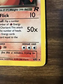 Pokemon Team Rocket Unlimited #4 Dark Charizard HOLO RARE (MP) - Image 4