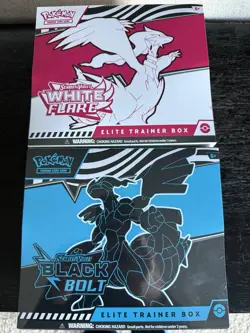 Pokemon Black Bolt & White Flare Elite Trainer Box ETB Set NEW/FACTORY SEALED - Image 1