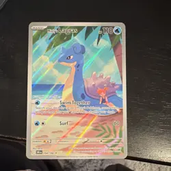 Pokemon Misty's Lapras Destined Rivals Illustration Rare Holo 110 HP 194/182 - Image 1