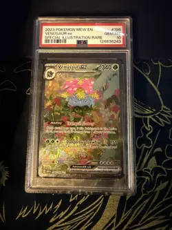 2023 Pokemon 151 Venusaur ex 198/165 Special Illustration Rare PSA 10 - Image 3