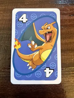 Charizard - # 4 Blue - Japanese Uno Deck Promo Rare Near Mint Pokemon Card - NM - Image 1