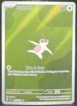 Pokemon TCG Slakoth 212/191 Sv08: Surging Sparks Illustration Rare Holo Card - Image 1