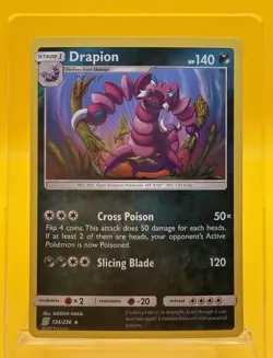 Drapion 134/236 REVERSE HOLO Rare - UNIFIED MINDS Pokemon Card 2019 NM - Image 1