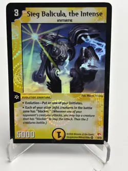 2004 Duel Masters Trading Card Sieg Balicula the Intense # 8/55 Holo Foil - Image 1
