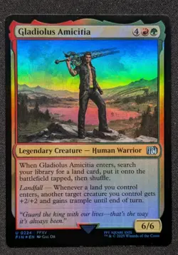Magic the Gathering MTG Final Fantasy - Gladiolus Amicitia FOIL #0224 FFXV - Image 1