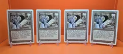 🟤 (4) 1994 Magic The Gathering LIBRARY OF LENG REVISED 3RD EDITION LIGHT PLAYED - Image 1
