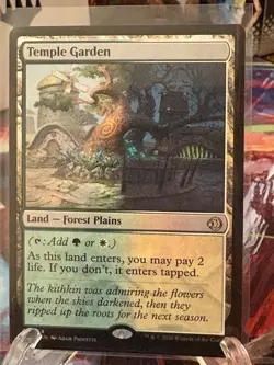 Temple Garden Lorwyn Eclipsed Foil Rare Magic: The Gathering Card NM - Image 1