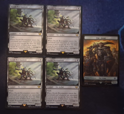 Orcish Bowmasters Lord of the Rings Tales of Middle-Earth Mtg Playset x4 w/token - Image 1