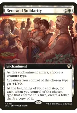 1x MTG Renewed Solidarity *Extended Art* Aetherdrift RARE! NM Mint! Ships fast - Image 1