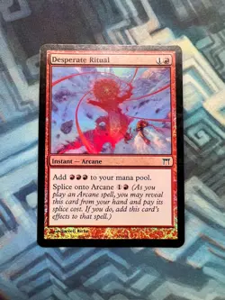 MTG Foil Desperate Ritual EX/LP- Champions of Kamigawa - Image 1
