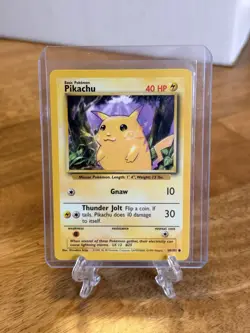 Pikachu 58/102 Yellow Cheeks Base Set 1999 Pokemon Unlimited - Image 1