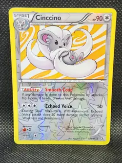 Pokemon Cinccino Legendary Treasures Reverse Holo 105/113 Excellent Condition - Image 1