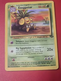 Exeggutor Uncommon Vintage Jungle Set Pokemon TCG Card 35/64 Near Mint Condition - Image 1