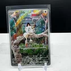 Meowth 106/094 Pokemon Mega Evolution Phantasmal Flames Illustration Rare Card - Image 1
