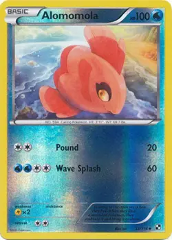 Alomomola 38/114 Black White REVERSE HOLO PERFECT MINT! Pokemon - Image 1
