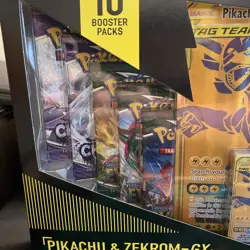 Pokemon Pikachu & Zekrom GX Premium Collection Box SEALED 3x Evolving Skies - Image 2