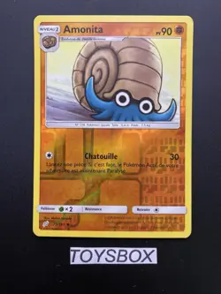 Carte Pokemon Amonita Reverse 75/181 / SL Duo De Choc SL9 / Exc FR - Image 2
