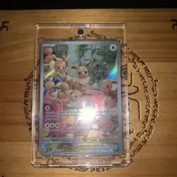 Pokemon TCG Eevee 188/167 Sv06: Twilight Masquerade Holo Illustration Rare - Image 1